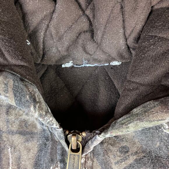 Vintage Carhartt Camouflage Heavy Denim Work Coat - Picture 3 of 7